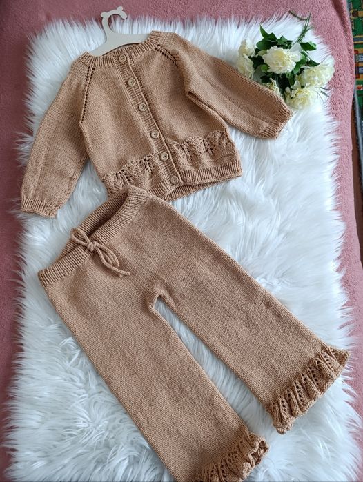 В'язаний комплект Костюм для новонароджених