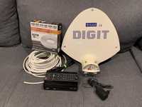 Dekoder DVB-T plus antena i przewód antenowy około 15 metrów.