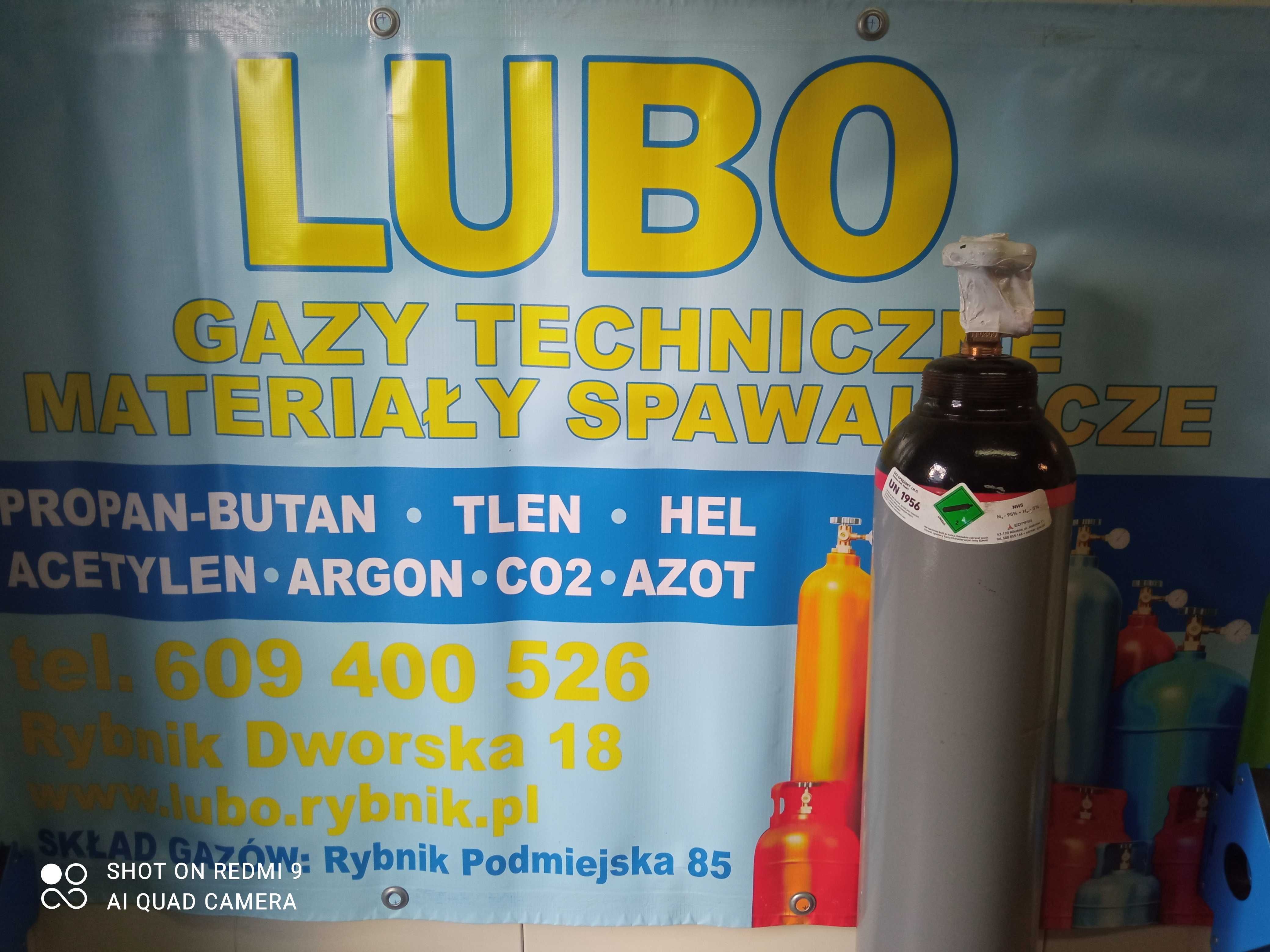 Hydrogen azot wodór butla sprawdzanie szczelności 8 L do klimatyzacji