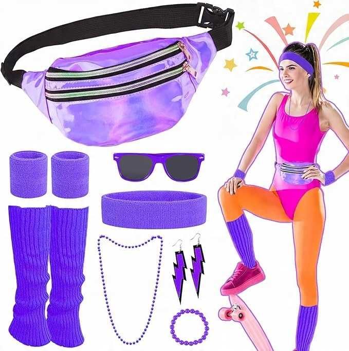 Strój przebranie retro dla kobiet retro kostium disco lata 80 90