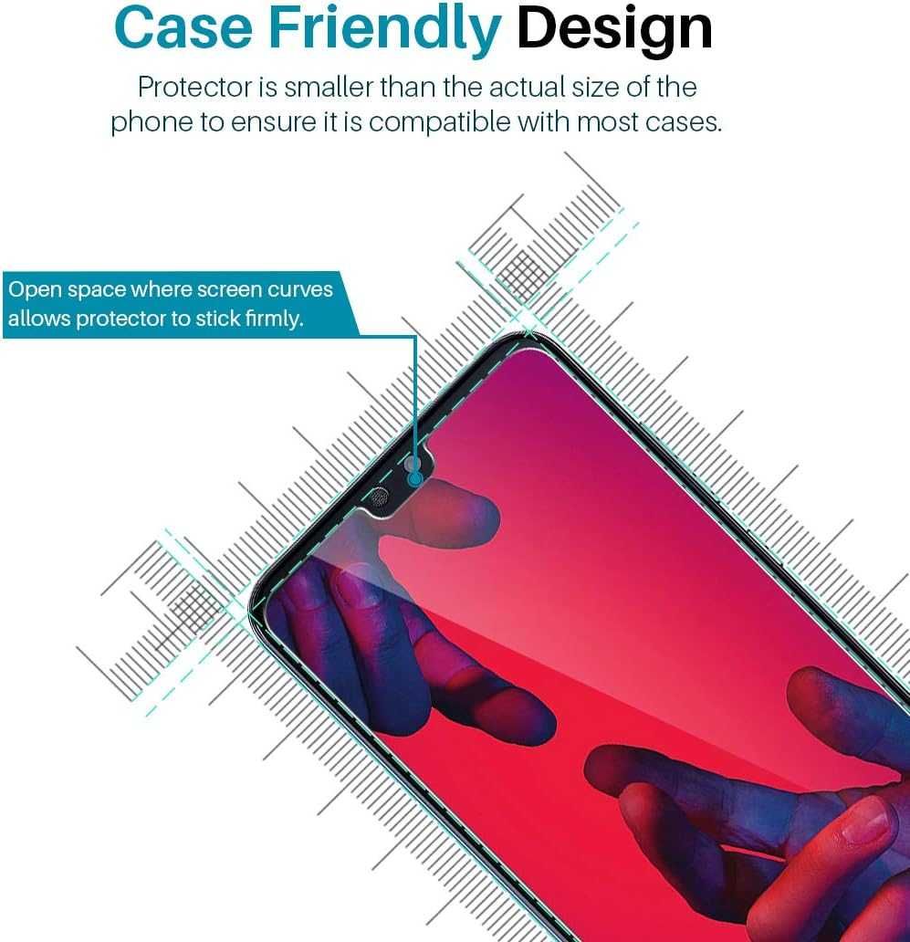 LϟK 3-pak ochraniacza ekranu do Huawei P20 Pro - szkło hartowane