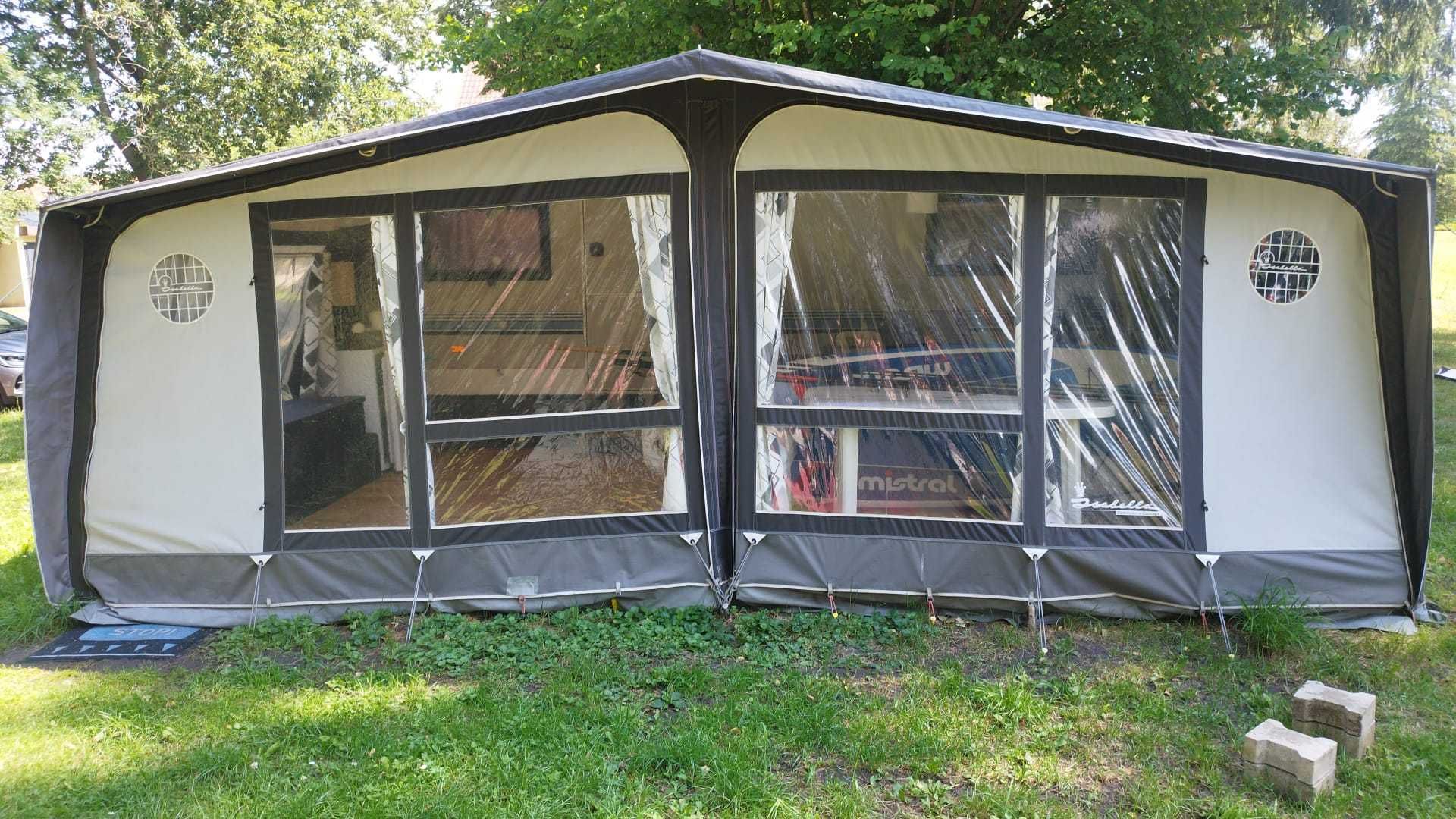 Przyczepa kempingowa HOBBY PRESTIGE 545 + przedsion ISABELLA COMMODORE