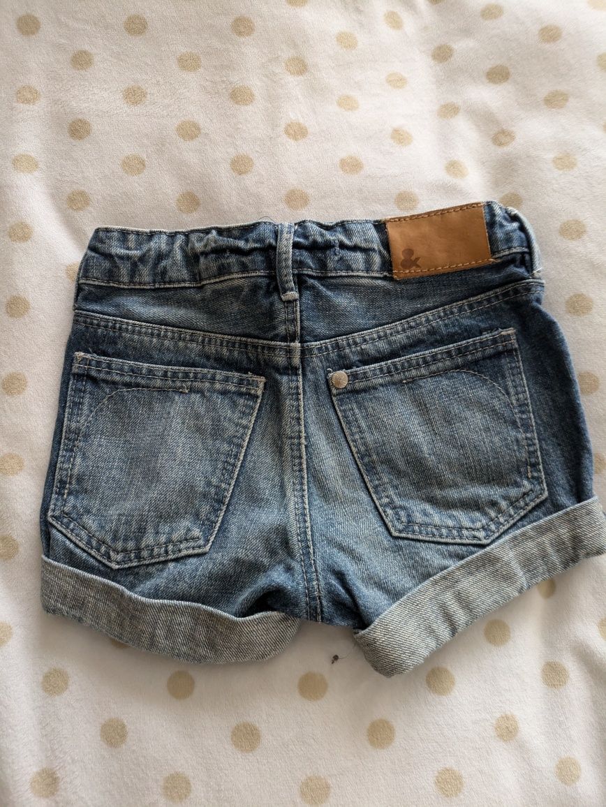 Rozmiar 92cm. Zestaw jeansów krótkie + długie. H&M.