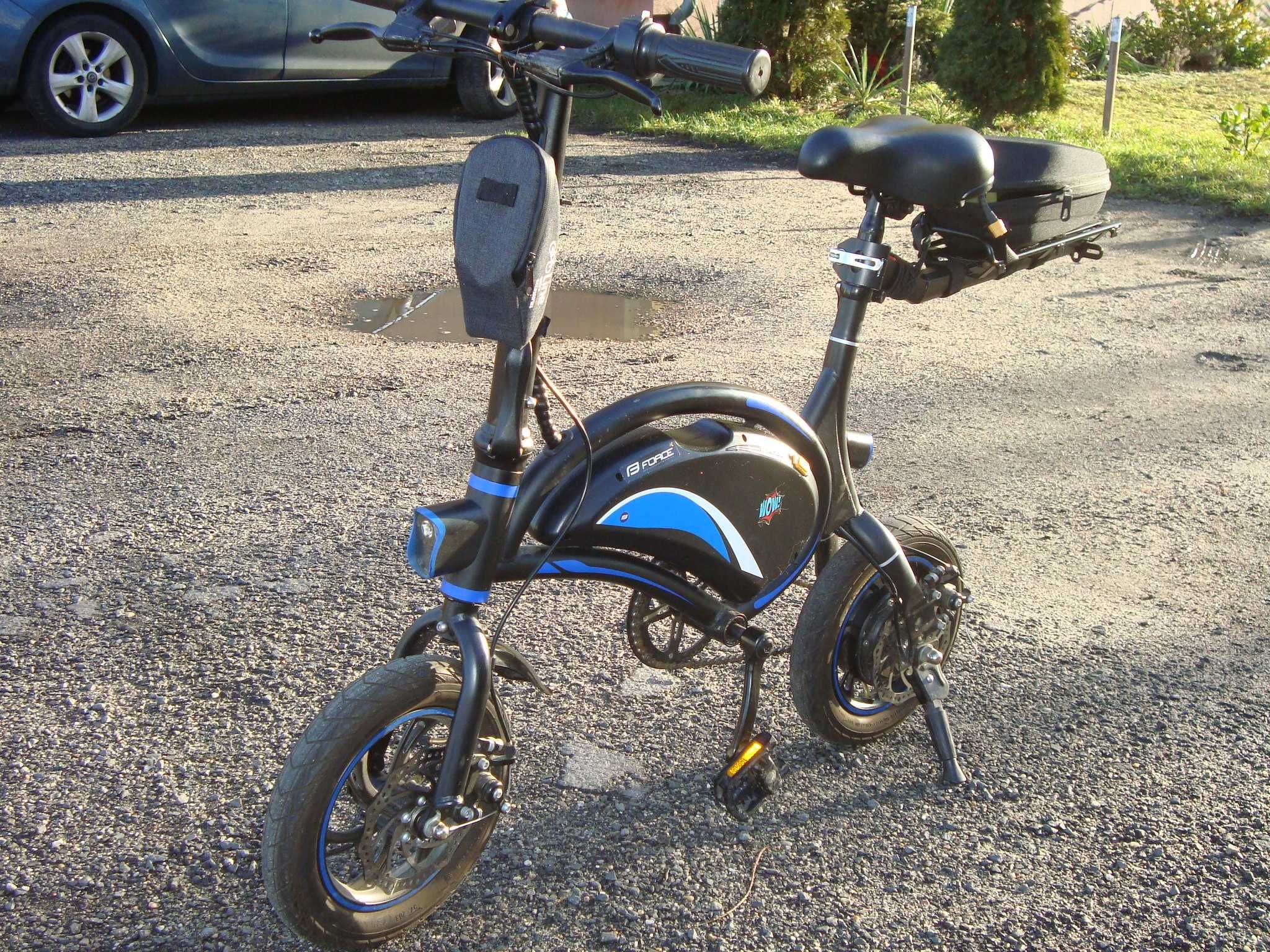 rower elektryczny składak 2 baterie,  GPS nawigacja