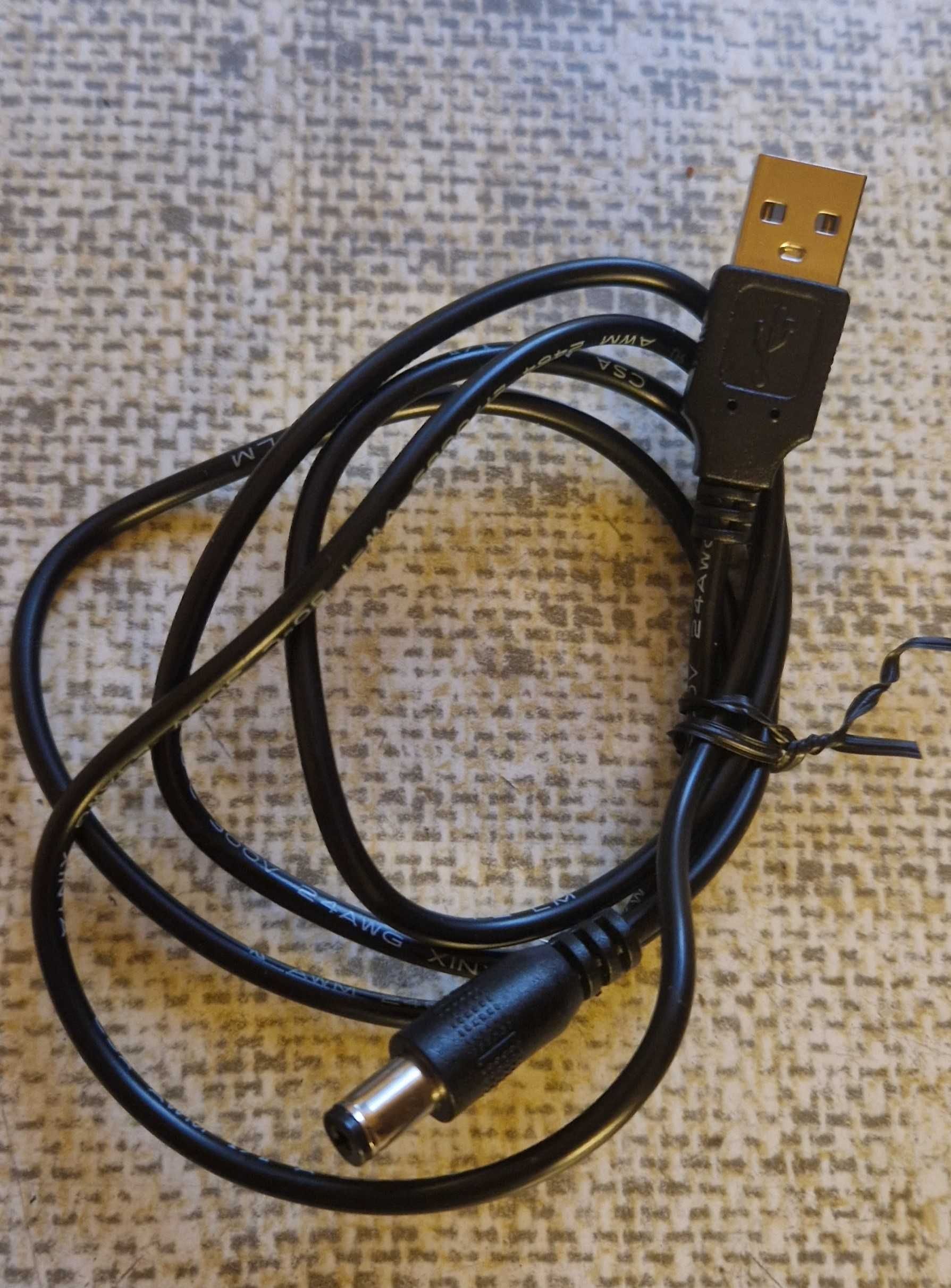 Adaptery-kable,wtyki bolcowe do zasilania elektroniki z ładowarki USB