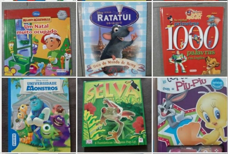 Lote 20 Livros infantis NOVOS e semi-novos