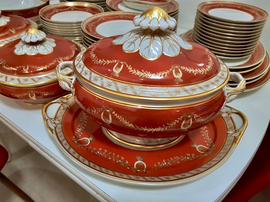 Serviço de jantar com extras (74 peças) Liras Vista Alegre