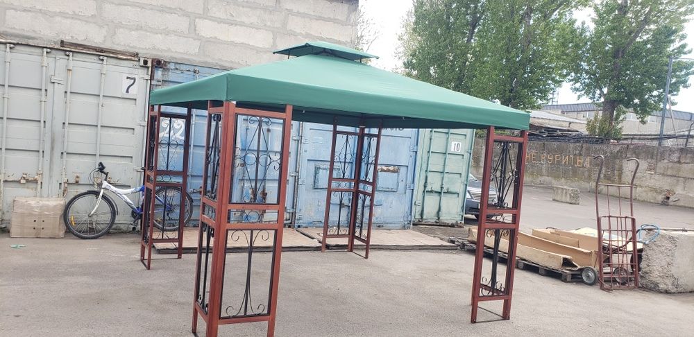 Шатер 3 на 3 метра каркас дерево метал