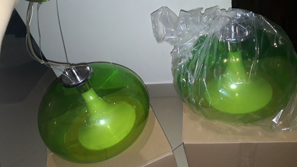 Lampy sufitowe Argon szklane 2szt cena za komplet