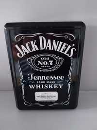 JACK DANIIEL'S  metalowa puszka +2 szklanki