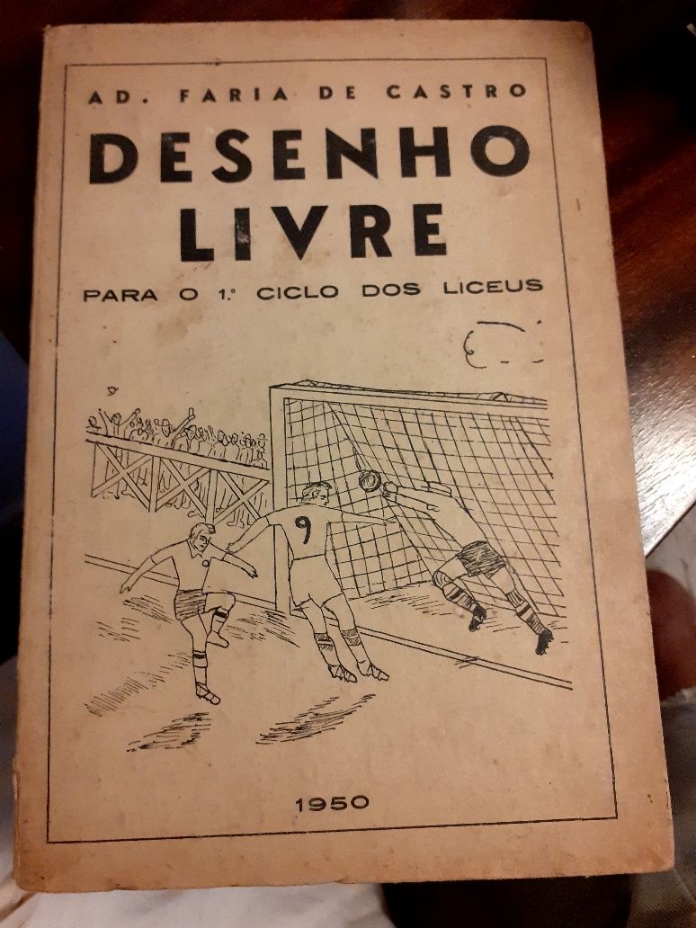 Livro antigo de Desenho  Livre de 1950 e livro de zoologia