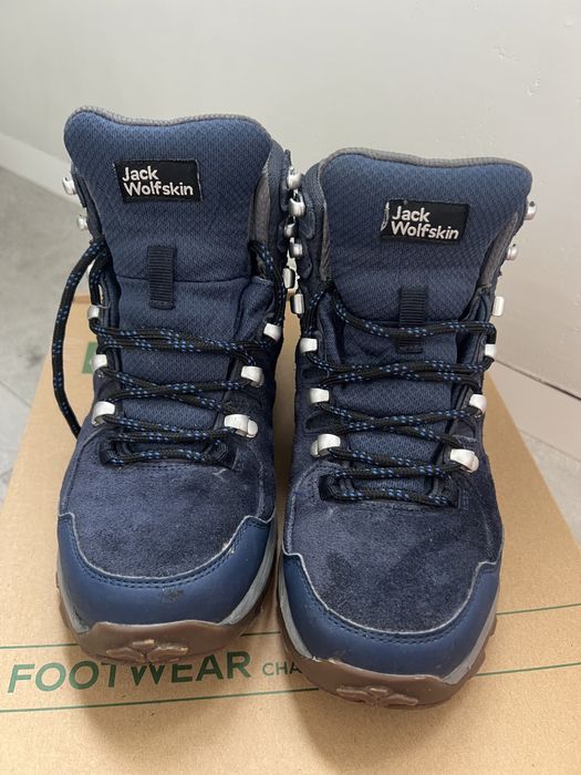 Черевики для трекінгу унісекс Jack Wolfskin Refugio Texapore Mid сині
