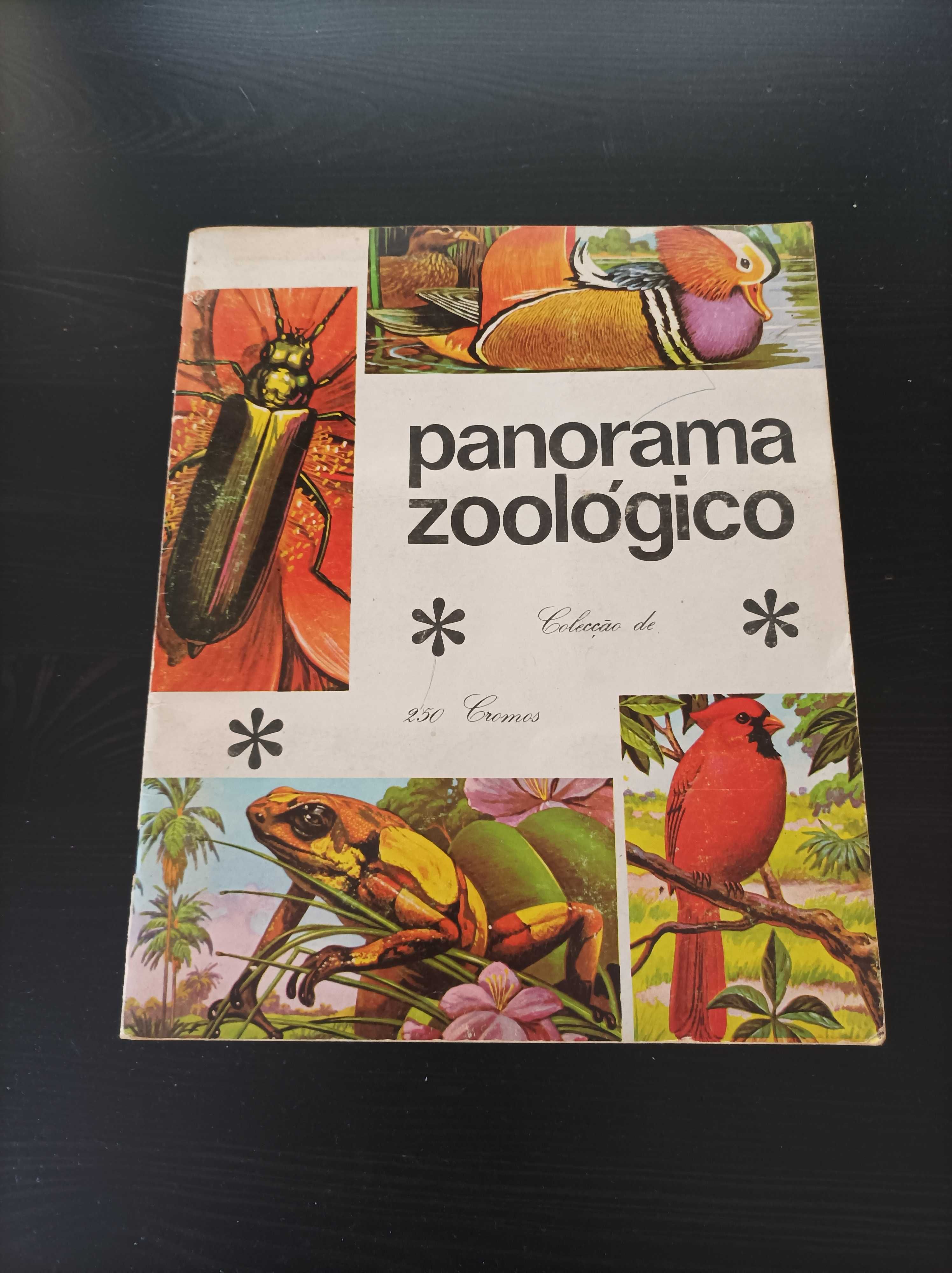 Caderneta de cromos/figurinhas Panorama Zoológico completa