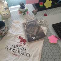 *Saco de pano Jardim Zoológico + Caderno Jardim Zoológico
