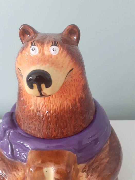 Miś milka na łakocie ceramiczny, kolekcjonerski