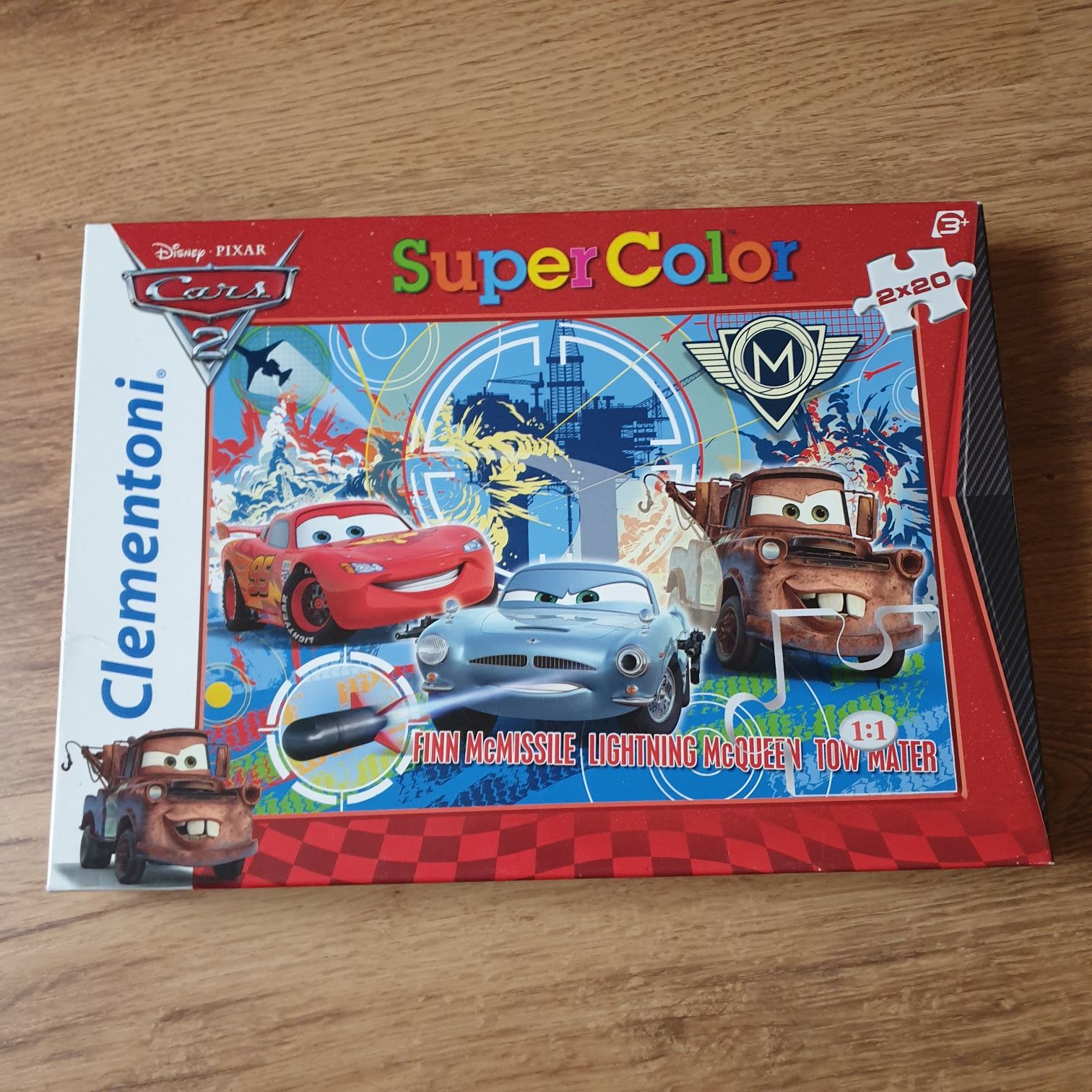 Puzzle Cars 2x20 Super Color Clementoni