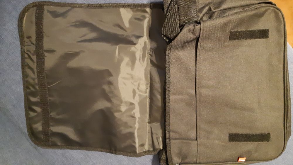 Nowa torba na ramię np na laptopa czarno-niebieska