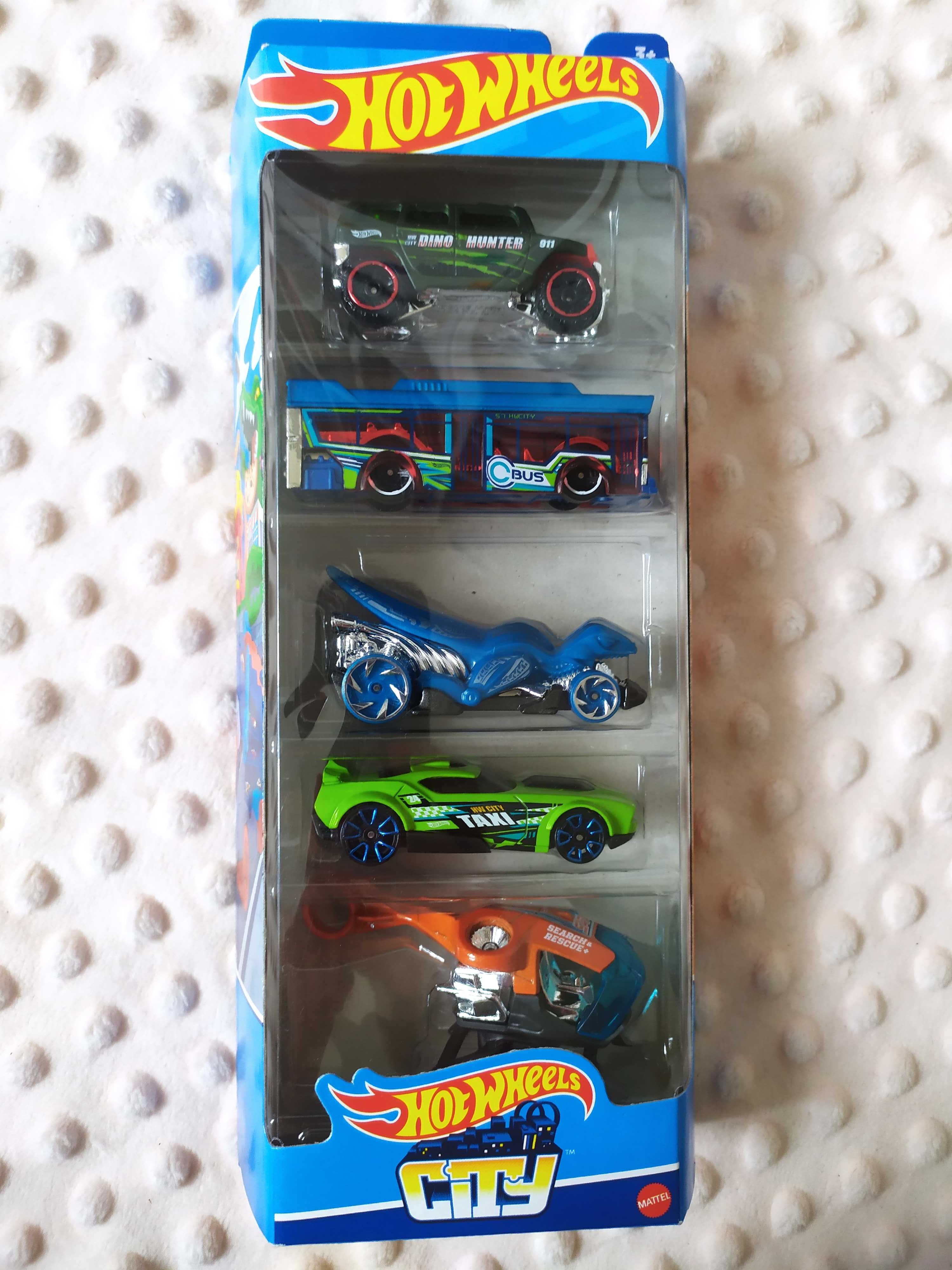 Hot Wheels City zestaw samochodów 5 pack auta