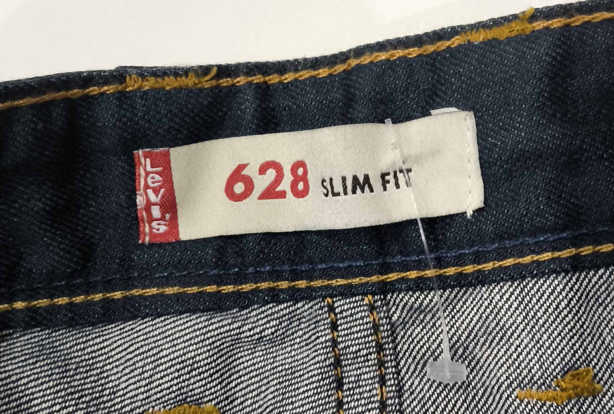 LEVIS 628 SLIM FIT super JEANSY  nowe bez metki