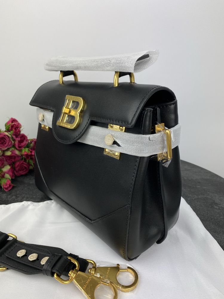 Сумка в стилі Balmain Black Gold Logo 1:1