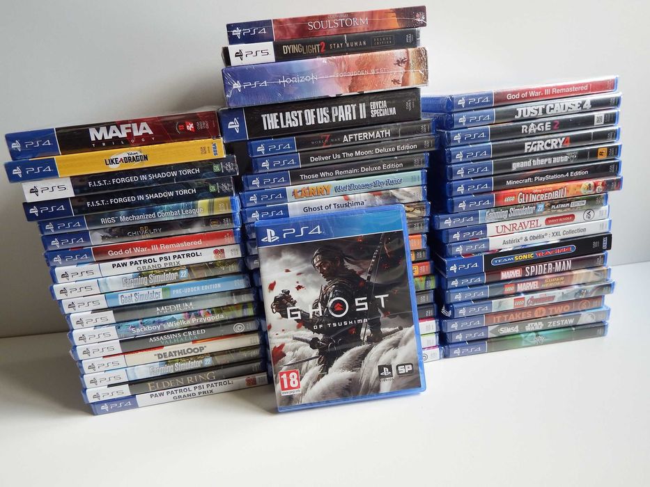 GRY PS4 PS5 MAFIA RDR2 GTA5 Spiderman Psi Patrol Farming LEGO