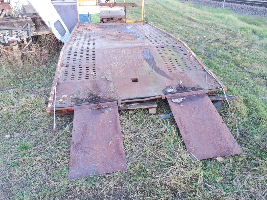 Mercedes Atego 814 najazd przyczepa rozrzutnik