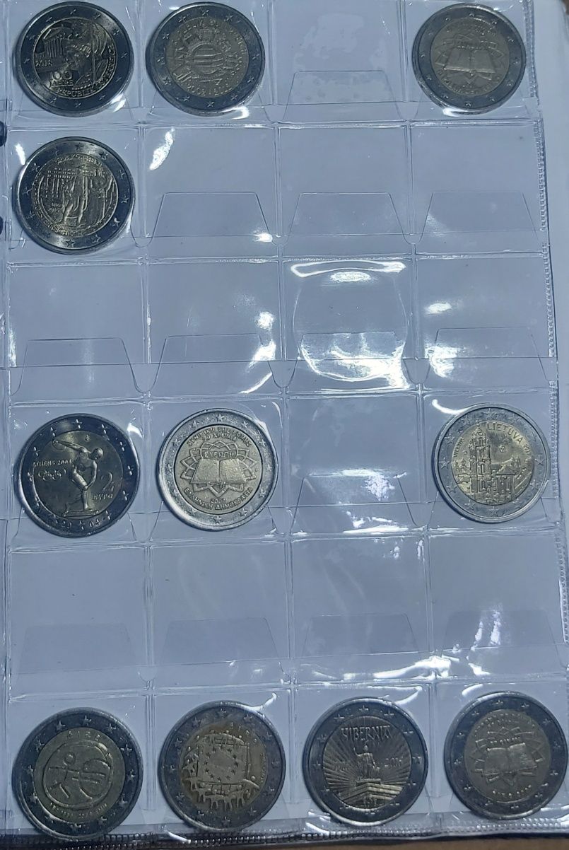 Vendo moedas comemorativas de 2 euros algumas (UNC)