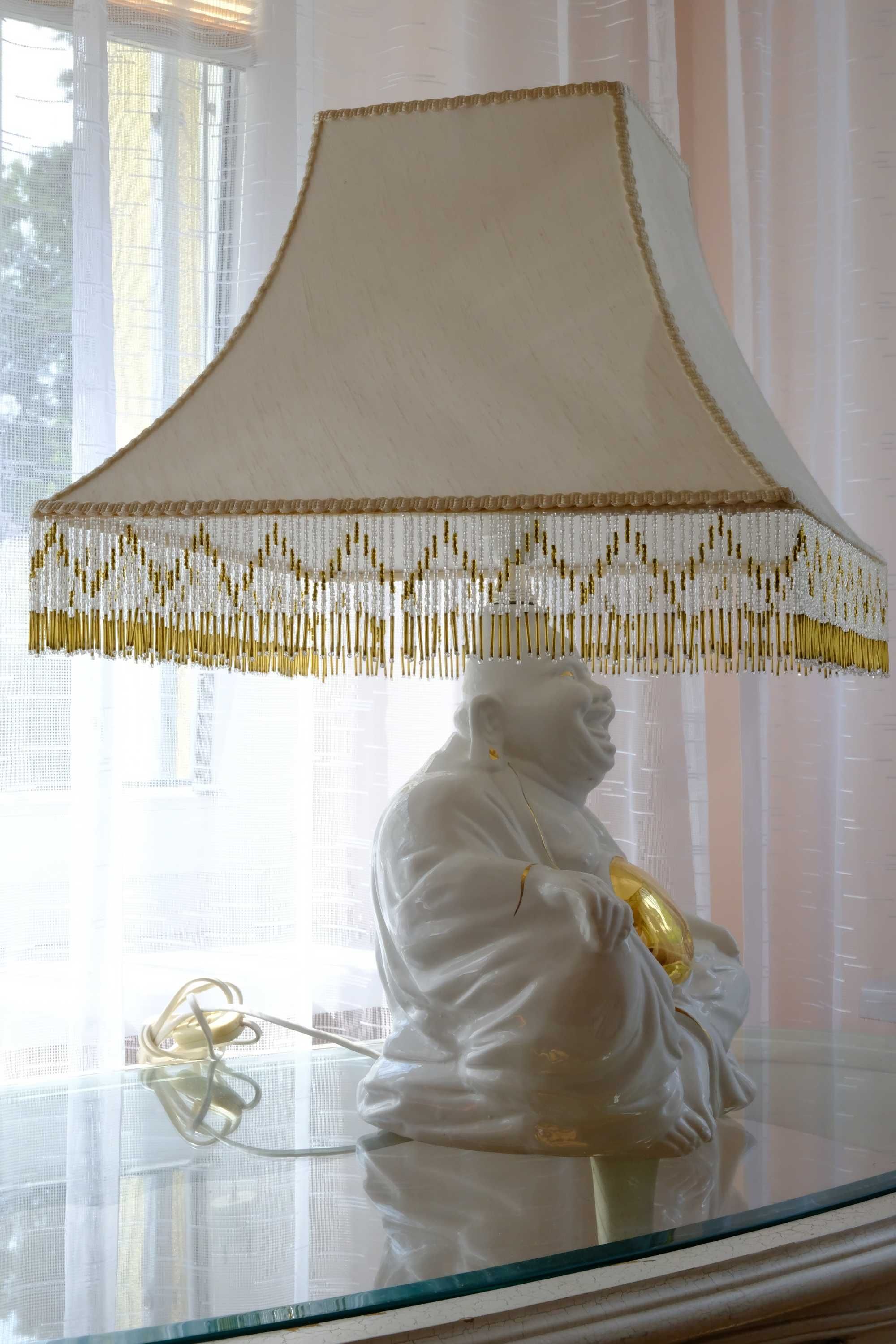 Lampa Porcelanowa usmiechniety Buddha