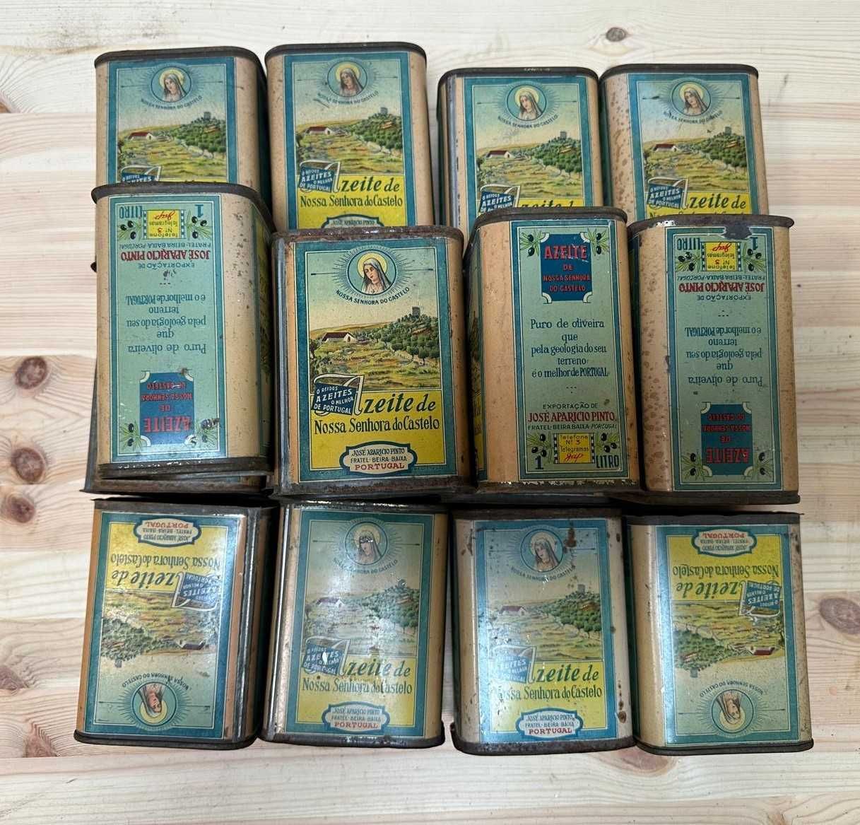 Latas antigas de azeite, para coleção ou decoração