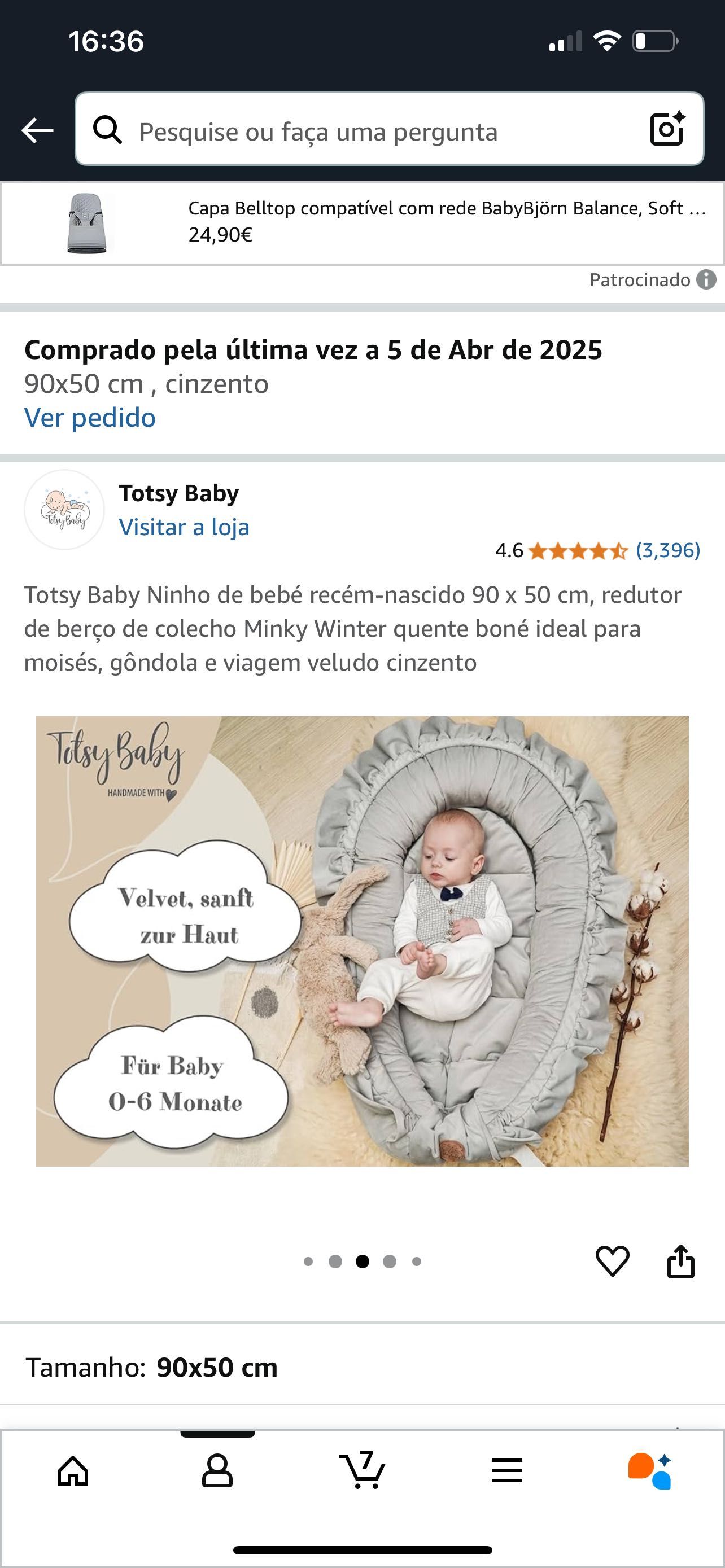 Ninho de bebé NOVO