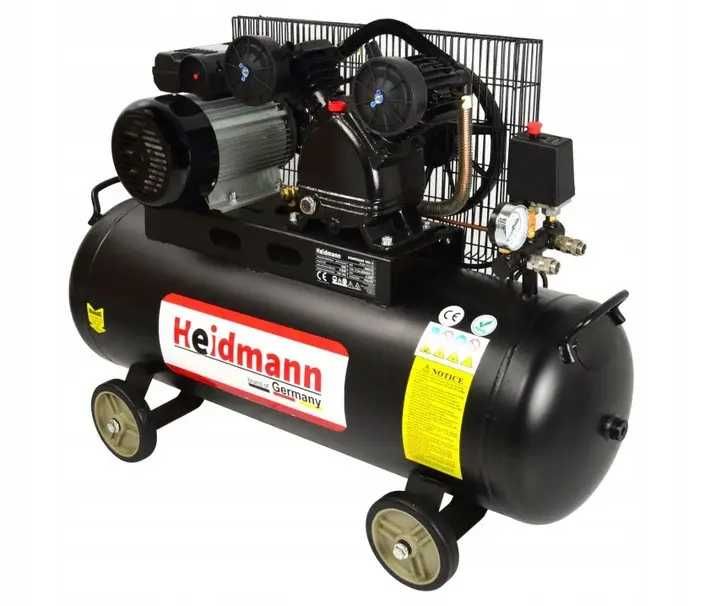 Компресор масляний 100л 8бар 3.8кВт Heidmann компрессор масляный