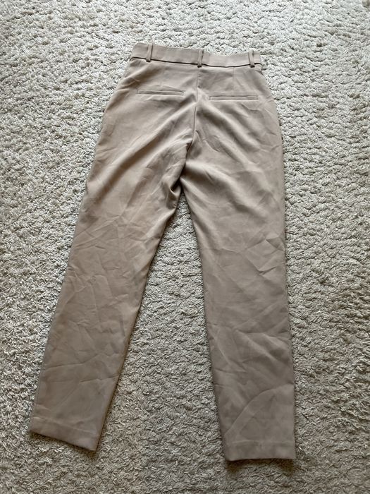 H&M spodnie klasyczne/cygaretki, rozmiar M/38, beżowe, klasyka