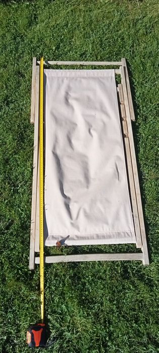 Leżaki ogrodowe drewno + materiał