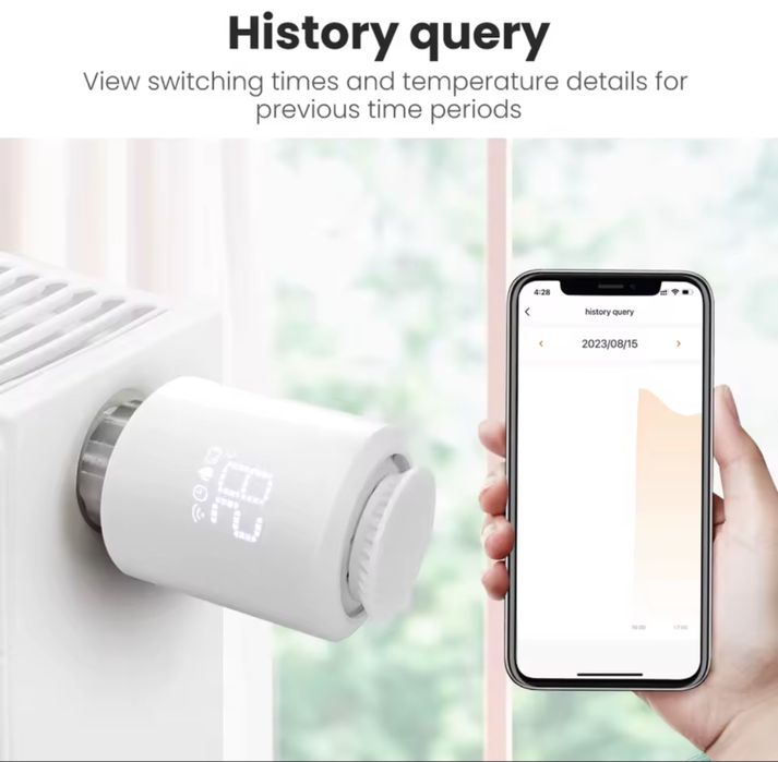 Термоголовка термоклапан радіатора  Avatto TRV-06 Zigbee 3.0 Tuya