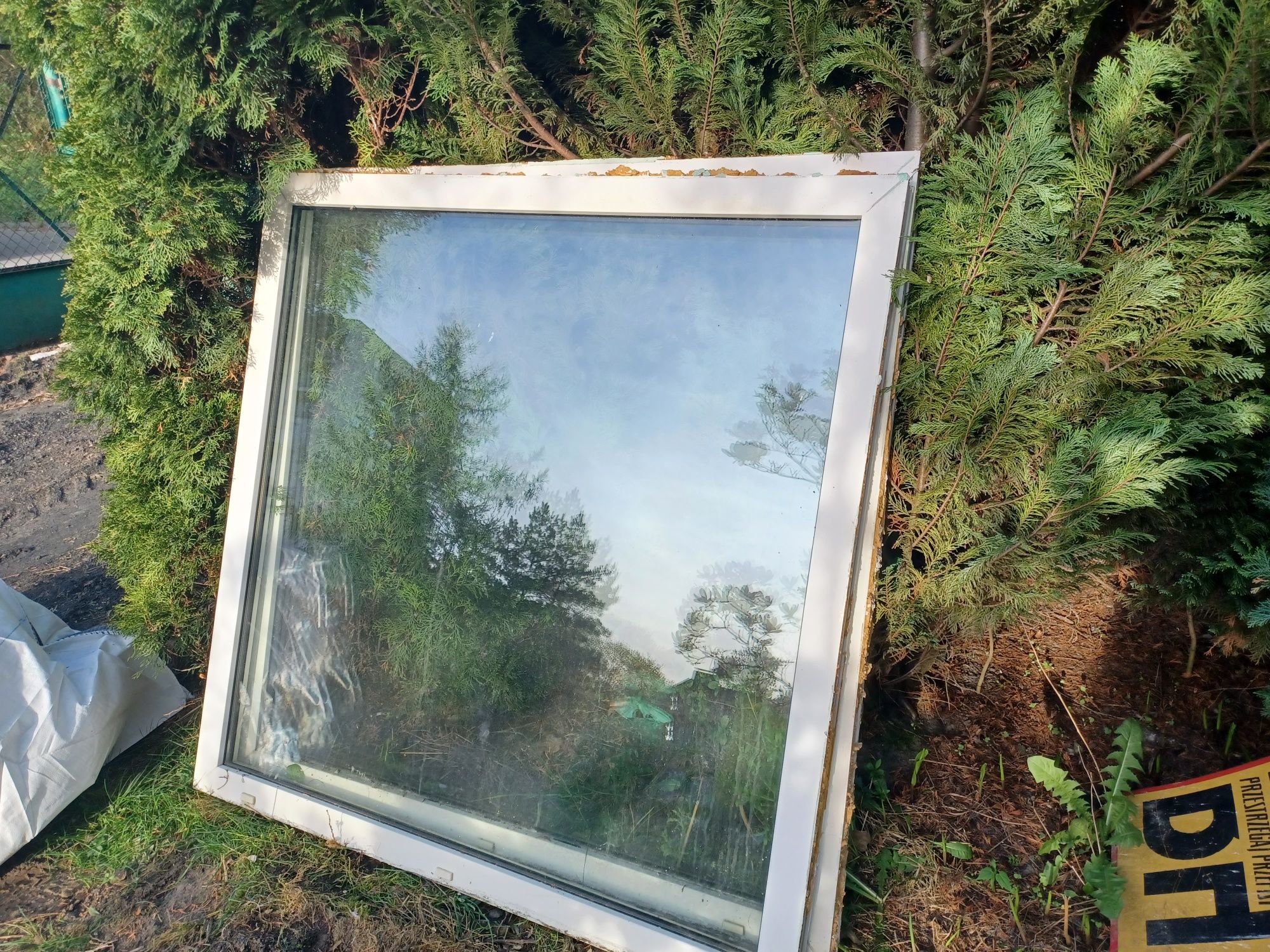 Okno PCV 140x140 z demontażu
