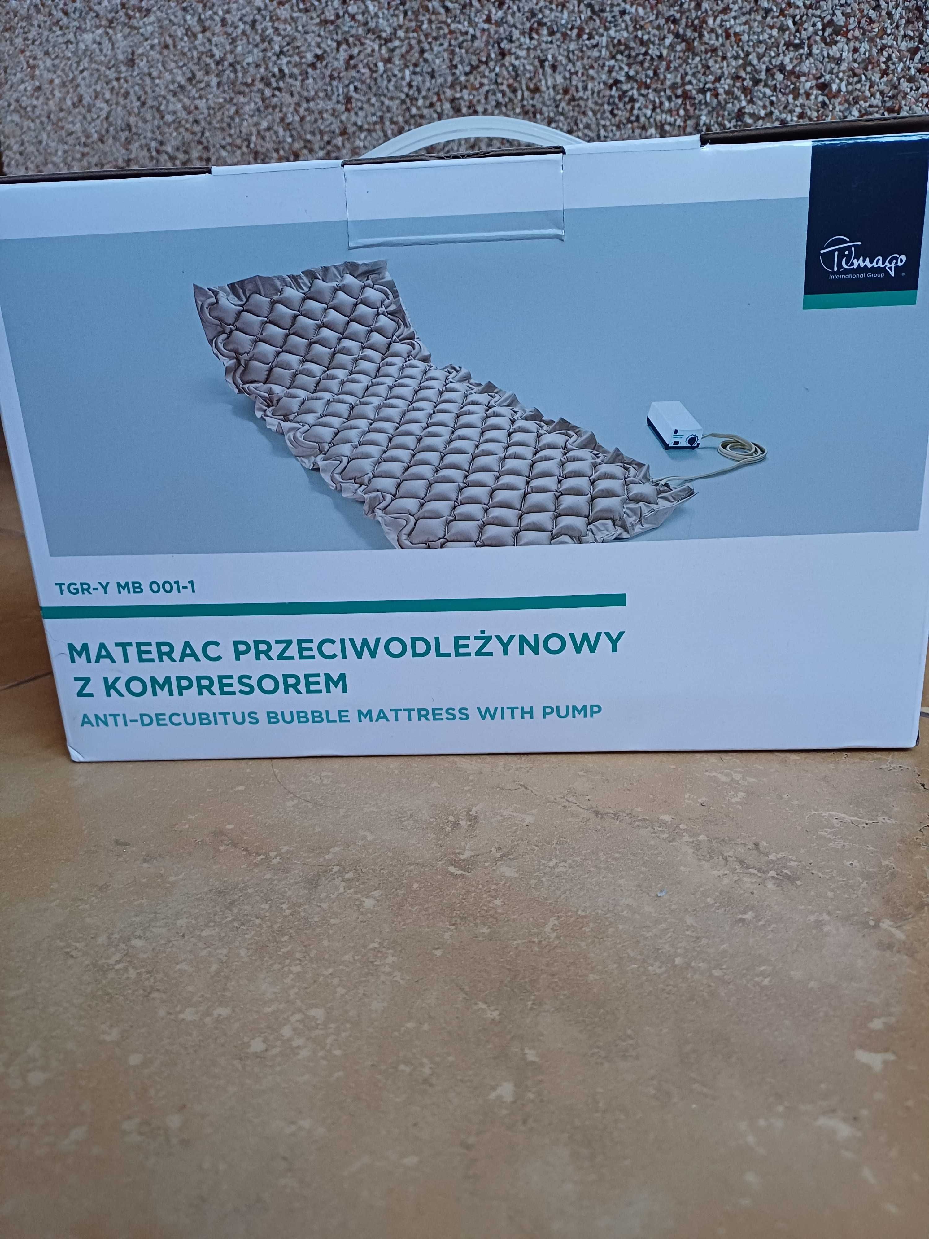 Materac przeciwodleżynowy z kompresorem
