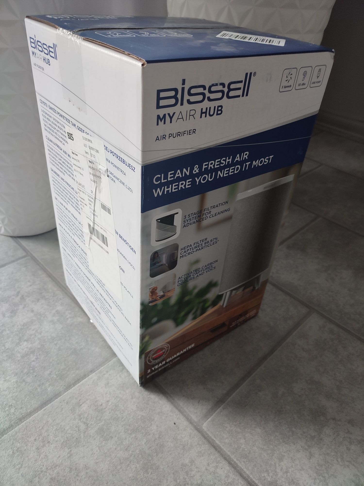 Bissell 3172D MYair HUB  oczyszczacz powietrza nowy okazja na prezent