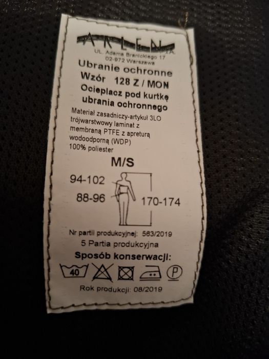 SOFTSHELL - ocieplacz pod kurtkę bluza pod GORE-TEX roz. M/S.