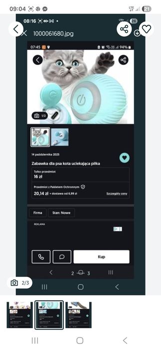 Zestaw zakupowy dla kota