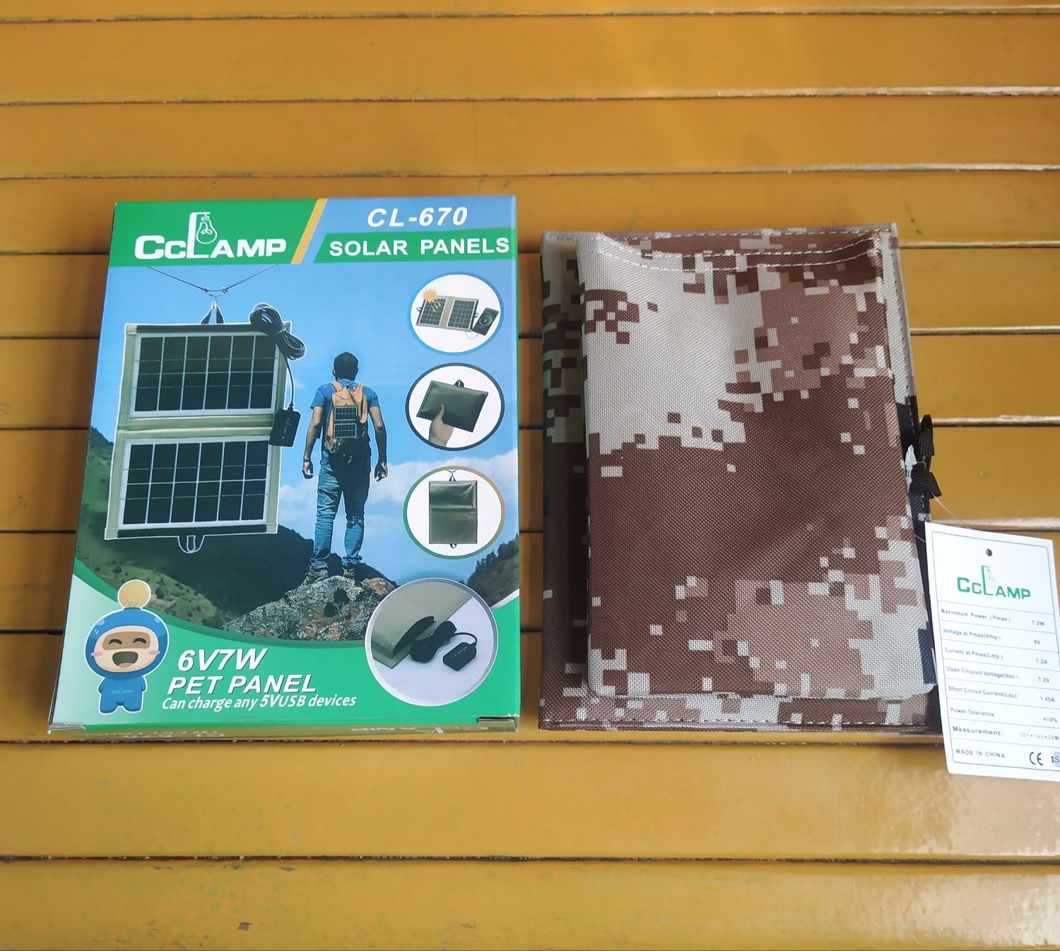 Солнечная панель, зарядка от солнца CL-670 8416 с USB выходом


Солнеч