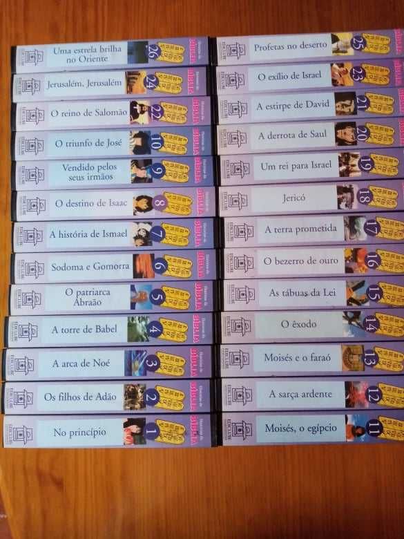 Cassetes VHS "Histórias da Bíblia"