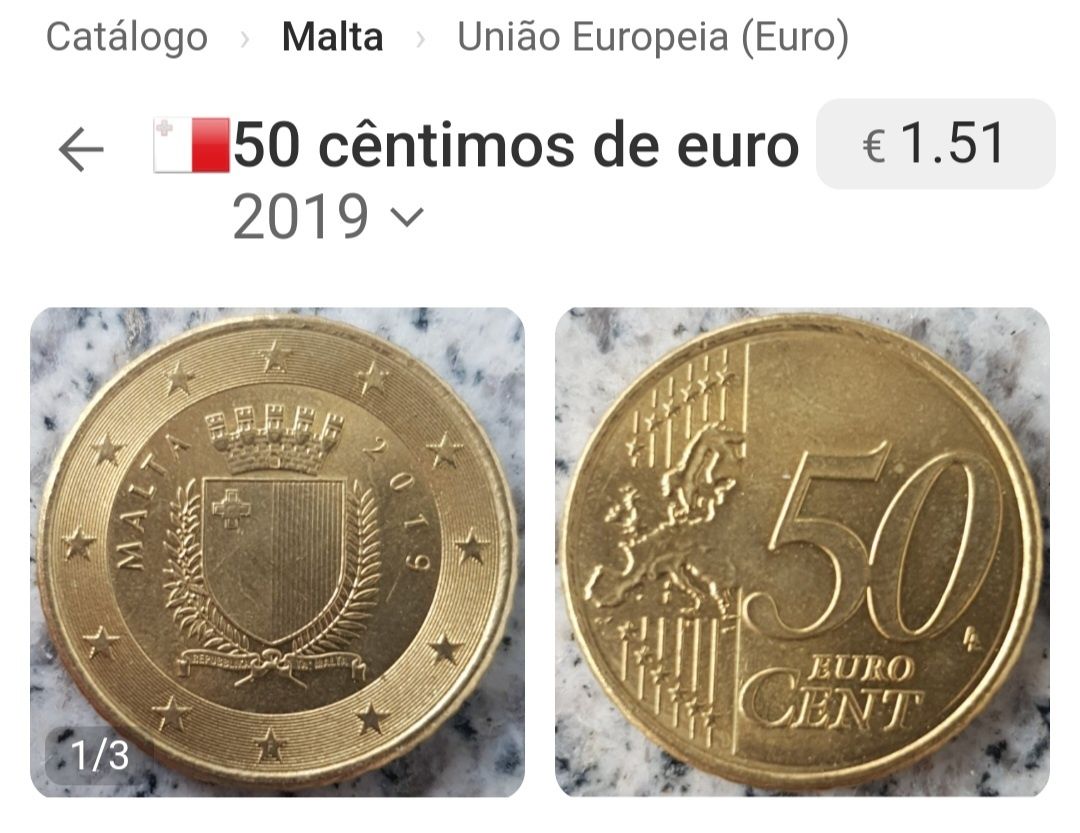 Moeda 0,50€, Malta 2019