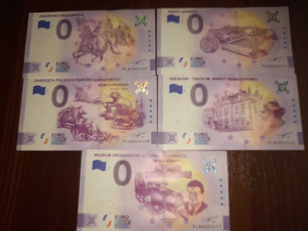 5×0 euro banknoty