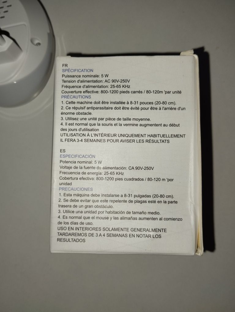 Odstraszacz na insekty i szkodniki