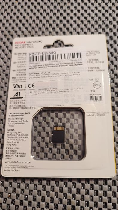 Micro cd memory card 64 Gb  Kodak