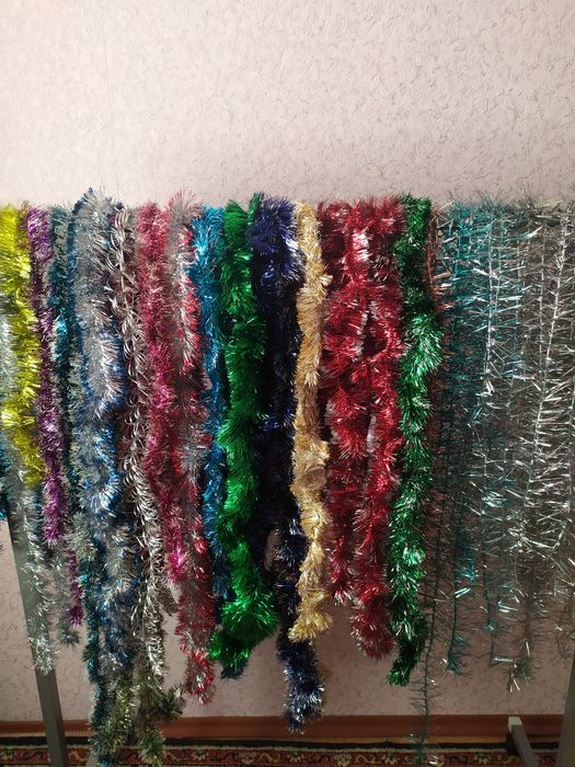 Мішура, дощик новорічний