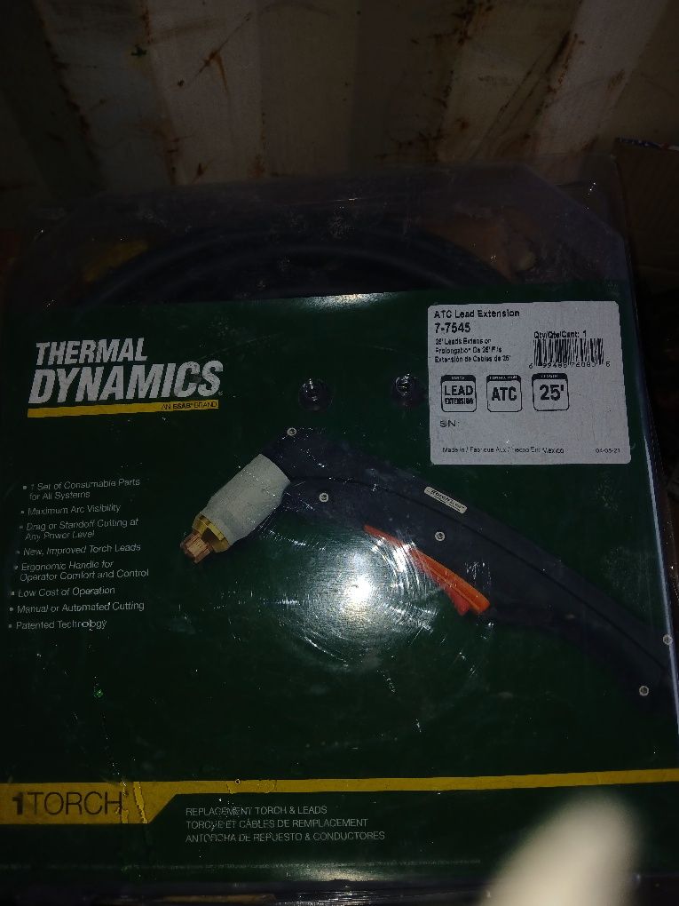 Przewod palnika plazmy Thermal Dynamics 7,6m Atc szybkozlacze
