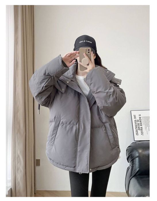 Куртка жіноча зимова сіра  жіноча пуховик