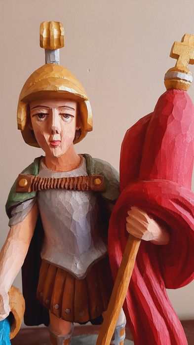 Św. Florian rzeźba ludowa Stanisław Apriasz