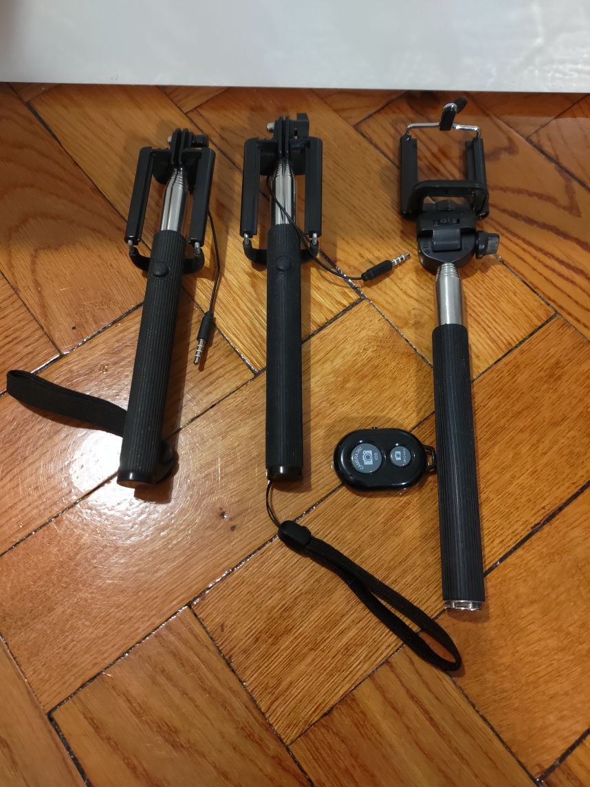 Selfie stick Bluetooth/kabel